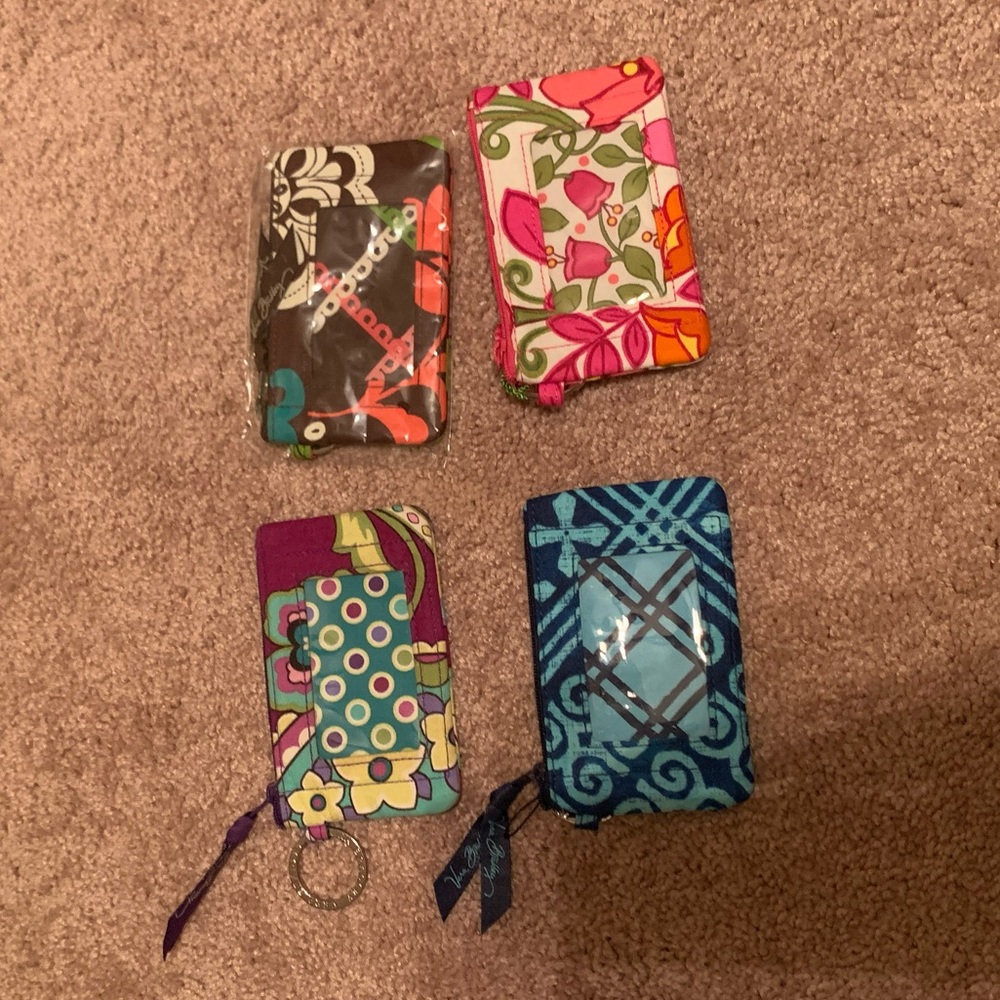 vera bradley zip id coin purses (buy all together)